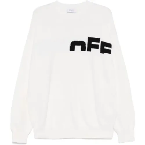 Off - Knitwear > Round-neck Knitwear - - Off White - Modalova