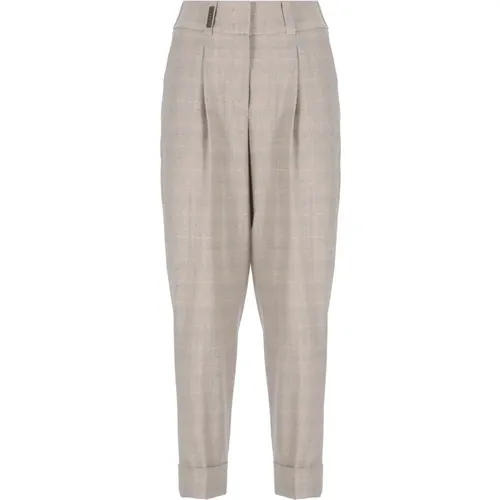 Trousers > Tapered Trousers - - PESERICO - Modalova