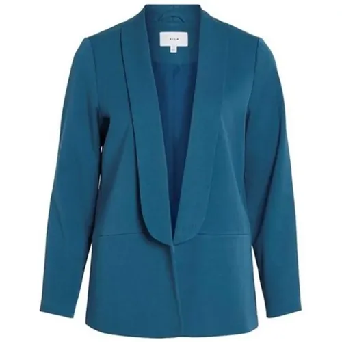 Vila - Jackets > Blazers - Blue - Vila - Modalova