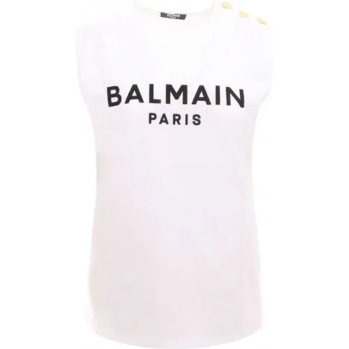 Tops > Sleeveless Tops - - Balmain - Modalova