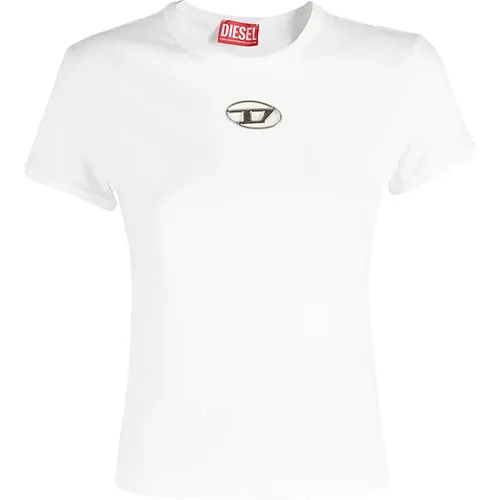 Diesel - Tops > T-Shirts - White - Diesel - Modalova