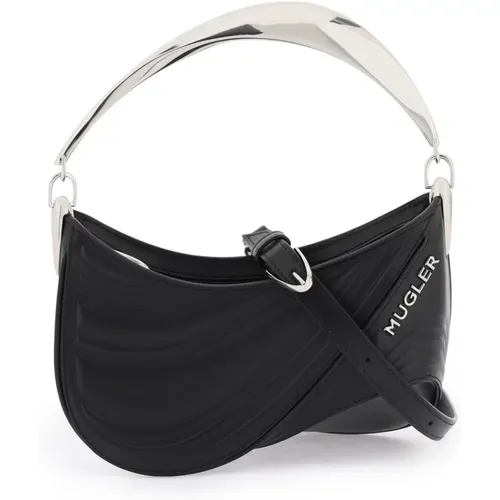 Mugler - Bags > Handbags - Black - Mugler - Modalova