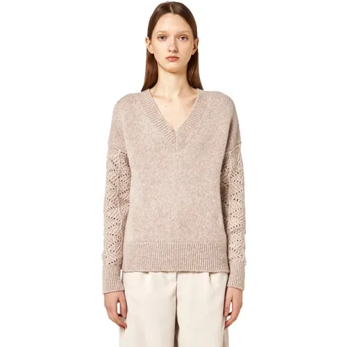 Knitwear > V-neck Knitwear - - Alpha Studio - Modalova