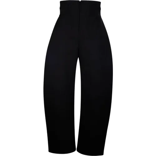 Trousers > Straight Trousers - - Alaïa - Modalova