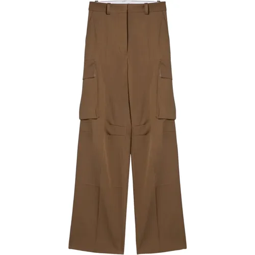 Trousers > Wide Trousers - - Victoria Beckham - Modalova