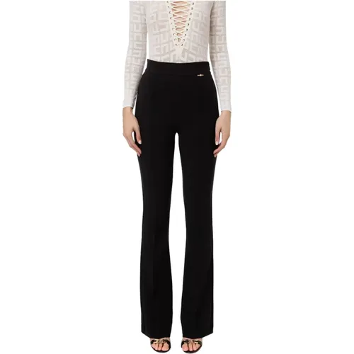 Trousers > Wide Trousers - - Elisabetta Franchi - Modalova