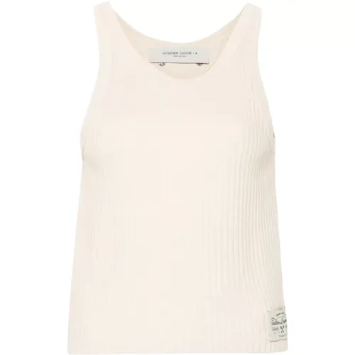 Tops > Sleeveless Tops - - Golden Goose - Modalova