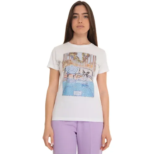 Luckylu - Tops > T-Shirts - White - Luckylu - Modalova