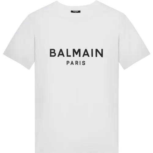 Balmain - Tops > T-Shirts - White - Balmain - Modalova