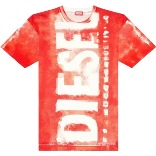 Diesel - Tops > T-Shirts - Red - Diesel - Modalova
