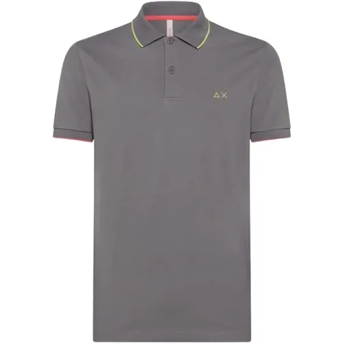 Sun68 - Tops > Polo Shirts - Gray - Sun68 - Modalova