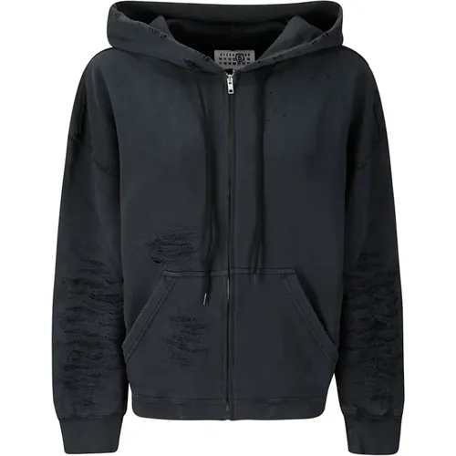 Sweatshirts & Hoodies > Zip-throughs - - MM6 Maison Margiela - Modalova