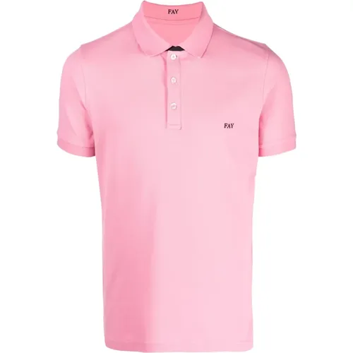 Fay - Tops > Polo Shirts - Pink - Fay - Modalova