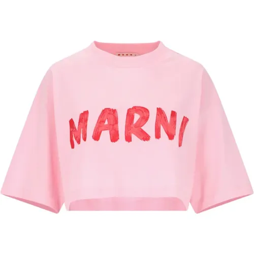 Marni - Tops > T-Shirts - Pink - Marni - Modalova