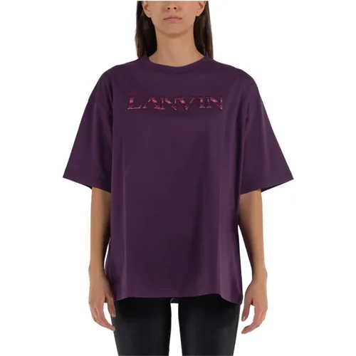 Lanvin - Tops > T-Shirts - Purple - Lanvin - Modalova