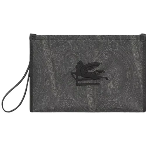 Etro - Bags > Clutches - Black - ETRO - Modalova