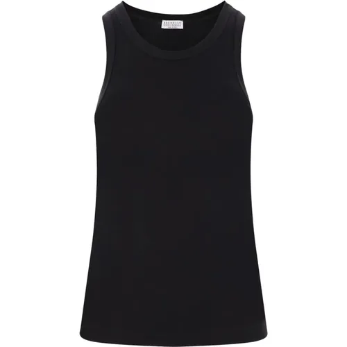 Tops > Sleeveless Tops - - BRUNELLO CUCINELLI - Modalova