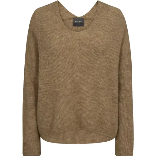 Knitwear > V-neck Knitwear - - MOS MOSH - Modalova