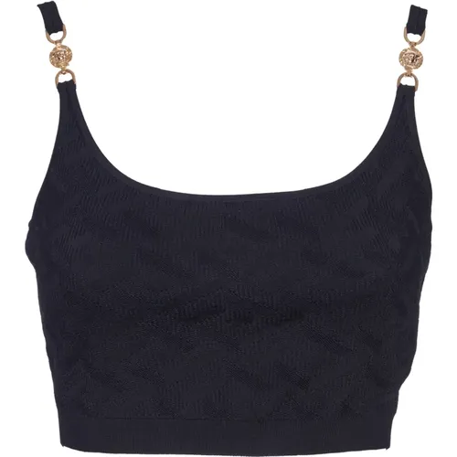 Tops > Sleeveless Tops - - Versace - Modalova