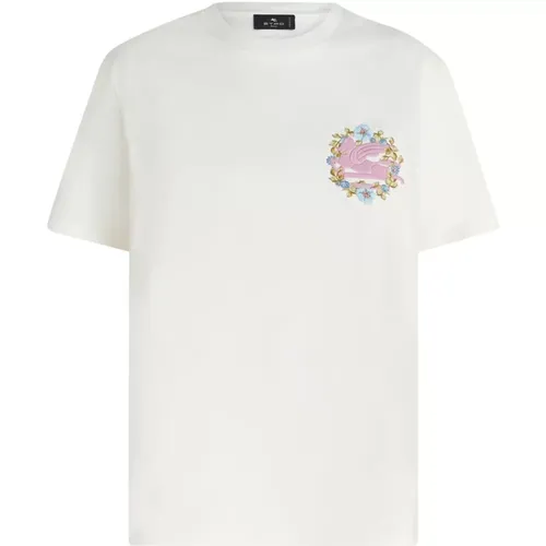 Etro - Tops > T-Shirts - White - ETRO - Modalova