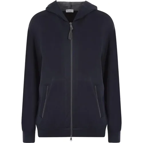 Sweatshirts & Hoodies > Zip-throughs - - BRUNELLO CUCINELLI - Modalova