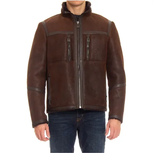 Jackets > Leather Jackets - - Belstaff - Modalova