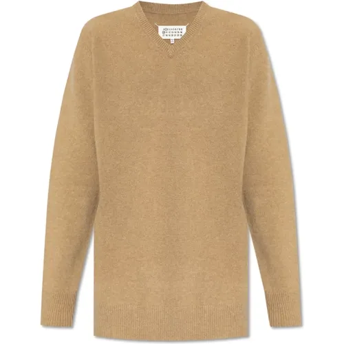 Knitwear > V-neck Knitwear - - Maison Margiela - Modalova