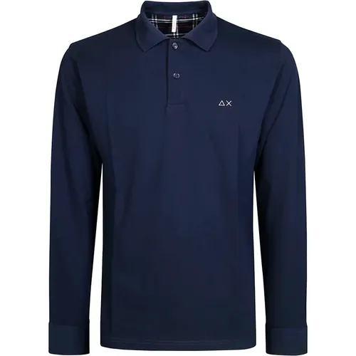 Sun68 - Tops > Polo Shirts - Blue - Sun68 - Modalova