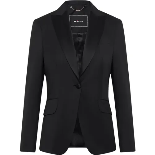 Kiton - Jackets > Blazers - Black - Kiton - Modalova