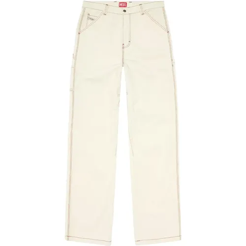 Trousers > Straight Trousers - - Diesel - Modalova