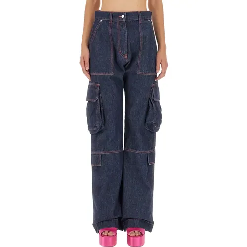 Msgm - Jeans > Wide Jeans - Blue - Msgm - Modalova