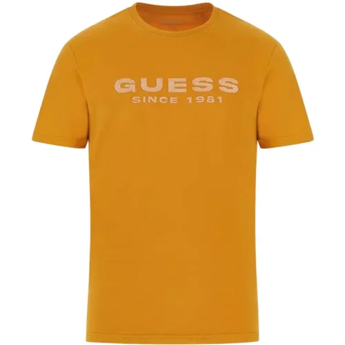 Guess - Tops > T-Shirts - Orange - Guess - Modalova