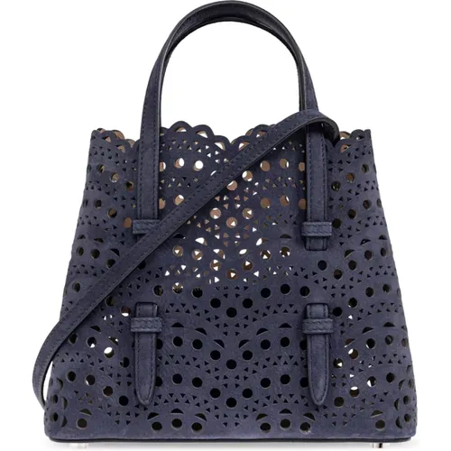 Alaïa - Bags > Handbags - Blue - Alaïa - Modalova