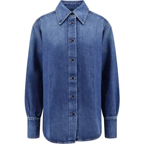 Blouses & Shirts > Denim Shirts - - closed - Modalova