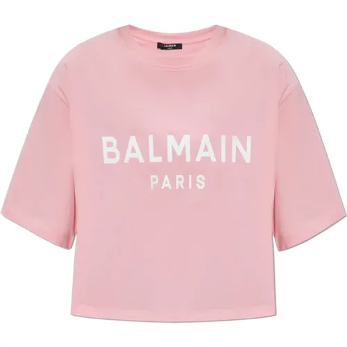 Balmain - Tops > T-Shirts - Pink - Balmain - Modalova