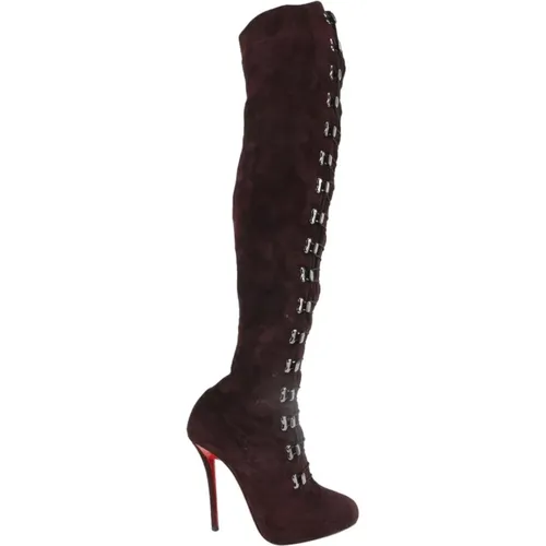 Pre-owned > Pre-owned Shoes > Pre-owned Boots - - Christian Louboutin Pre-owned - Modalova