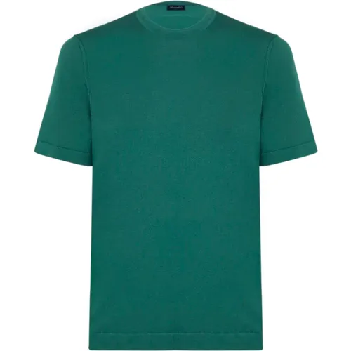 Drumohr - Tops > T-Shirts - Green - Drumohr - Modalova