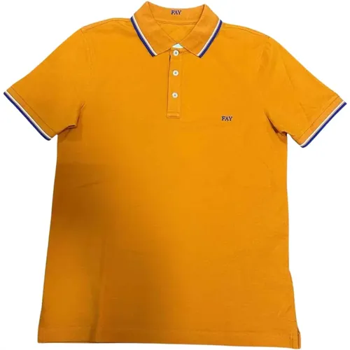 Fay - Tops > Polo Shirts - Orange - Fay - Modalova