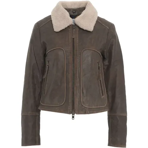 Jackets > Leather Jackets - - Bully - Modalova