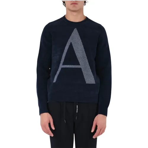 Knitwear > Round-neck Knitwear - - Armani Exchange - Modalova