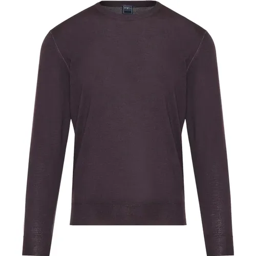 Knitwear > Round-neck Knitwear - - Fedeli - Modalova