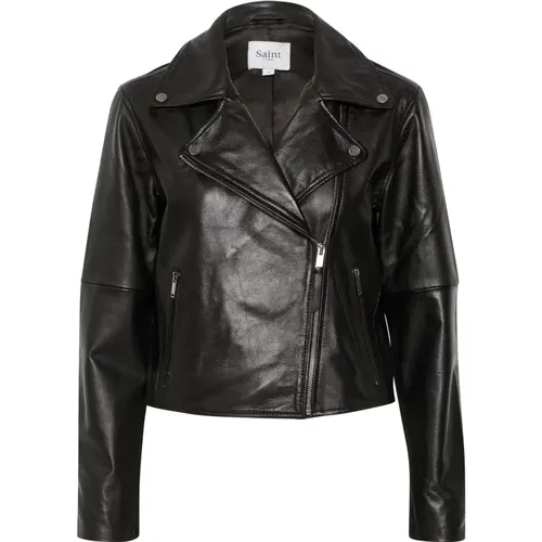 Jackets > Leather Jackets - - Saint Tropez - Modalova