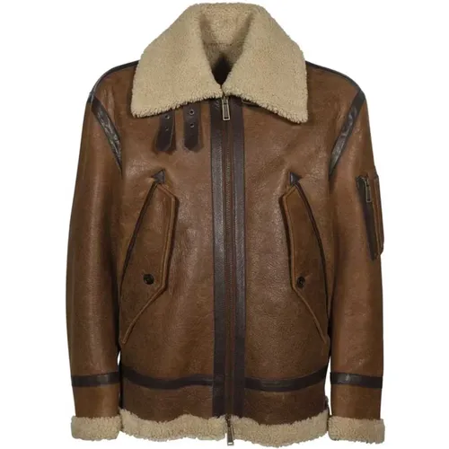 Jackets > Faux Fur & Shearling Jackets - - Dsquared2 - Modalova