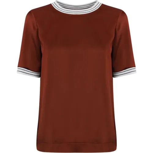 Herno - Tops > T-Shirts - Brown - Herno - Modalova