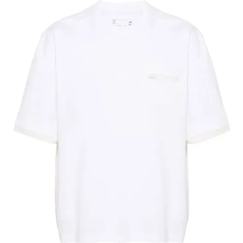 Sacai - Tops > T-Shirts - White - Sacai - Modalova