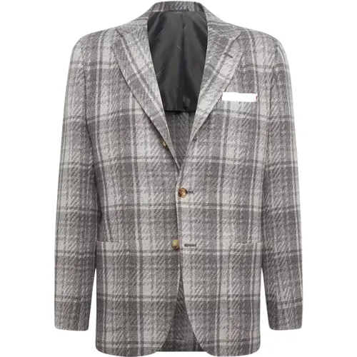 Kiton - Jackets > Blazers - Gray - Kiton - Modalova