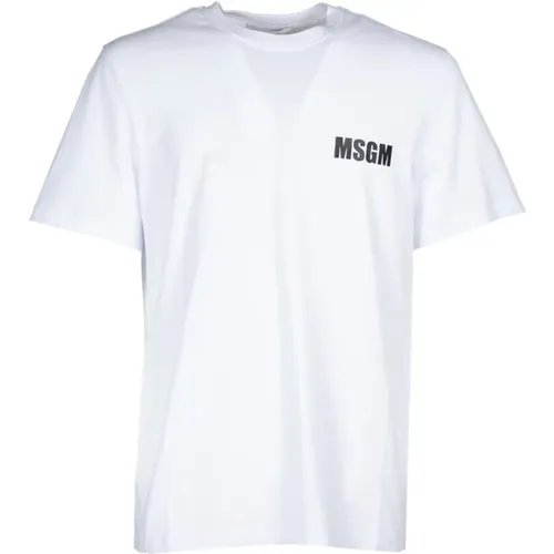 Msgm - Tops > T-Shirts - White - Msgm - Modalova