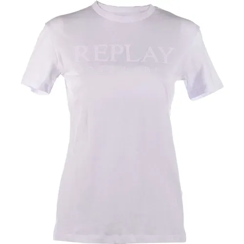 Replay - Tops > T-Shirts - White - Replay - Modalova