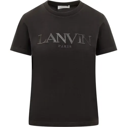 Lanvin - Tops > T-Shirts - Black - Lanvin - Modalova