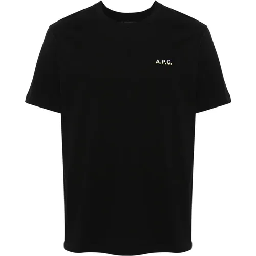 A.p.c. - Tops > T-Shirts - Black - A.p.c. - Modalova